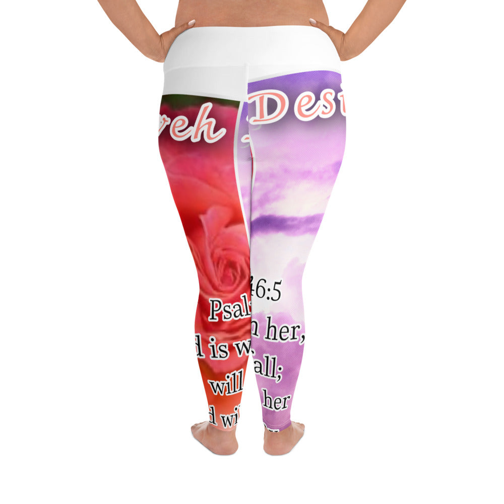 YD+All-Over Print Plus Size Leggings