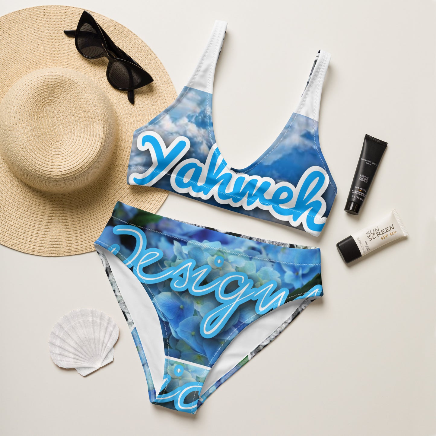 YD+Recycled high-waisted bikini