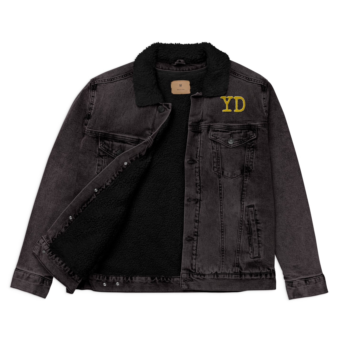 YD+Unisex denim sherpa jacket